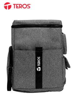 Mochila Teros TE-IDS18582, Poliéster, para notebook desde 14" hasta 15", color gris - 1