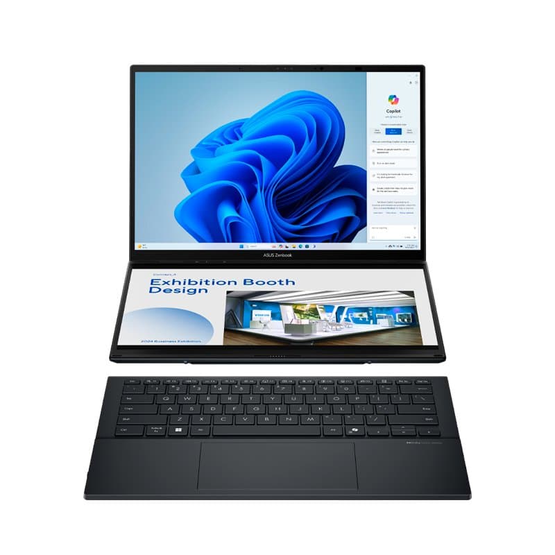 Laptop ASUS ZENBOOK DUO UX8406CA-QL444W/14" FHD OLED Touch/Core Ultra 9 285H 5.4G/16G LPDDR5X/512 GB SSD M.2 - 1