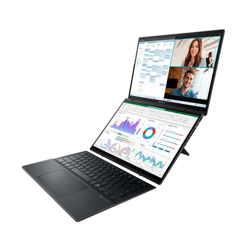 Laptop ASUS ZENBOOK DUO UX8406CA-QL444W/14" FHD OLED Touch/Core Ultra 9 285H 5.4G/16G LPDDR5X/512 GB SSD M.2 - 3