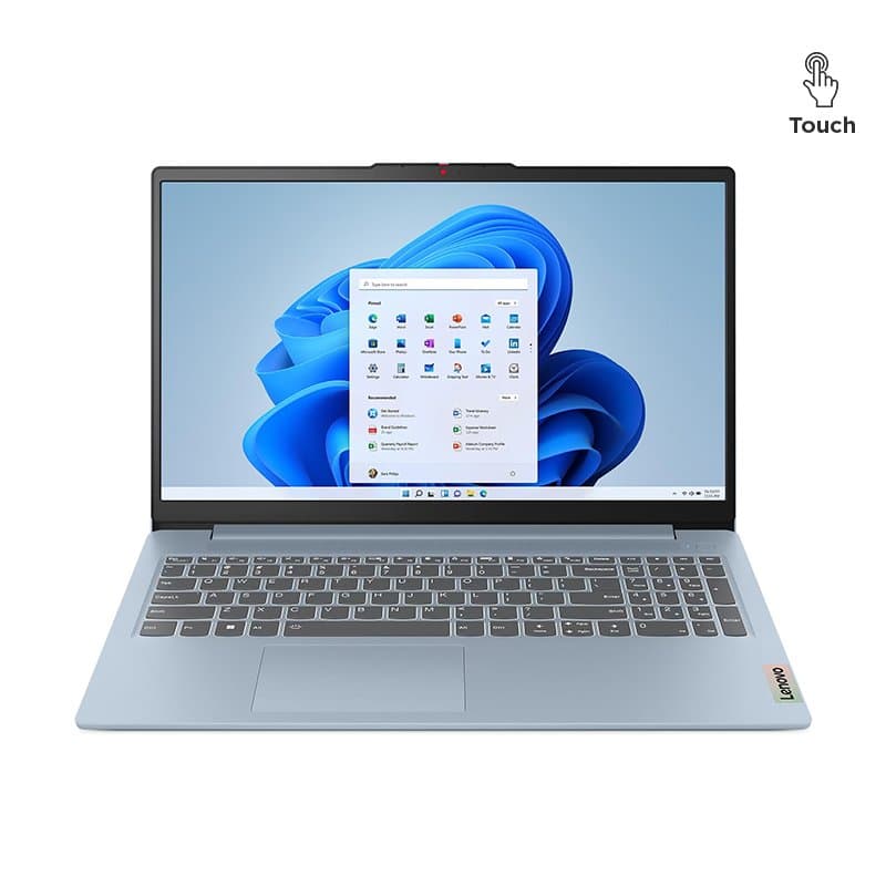 Laptop Lenovo IdeaPad Slim 3, 15.6" FHD IPS Touch Core i5-12450H 2.0/4.4GHz, 16GB LPDDR5 - 1