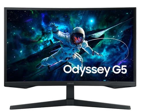 Monitor Samsung Odyssey G5 27" QHD (2560 x 1440), 1 x HDMI 2.0, 1 x DP 1.2, 1 x Audífono - 1