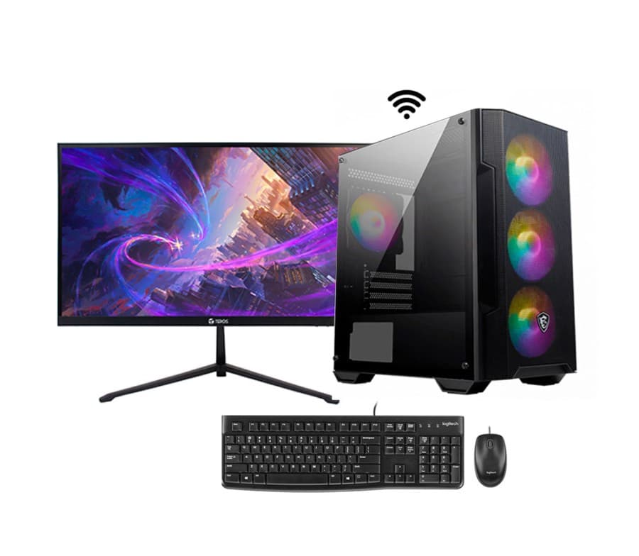 PC Intel Core i5-13ava Gen, Memoria RAM 16GB, Disco solido 500GB, Monitor 23.8" - 1