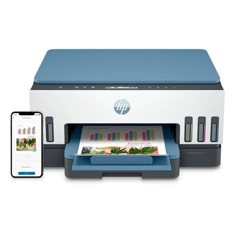 Multifuncional de tinta HP Smart Tank 725, Impresión/Escaneo/Copia/Wi-Fi/Bluetooth LE/USB - 1