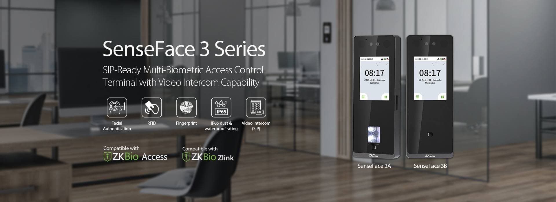 ZKTeco SenseFace 3A Terminal de Control de Asistencia y Acceso Facial y Biométrico - 3