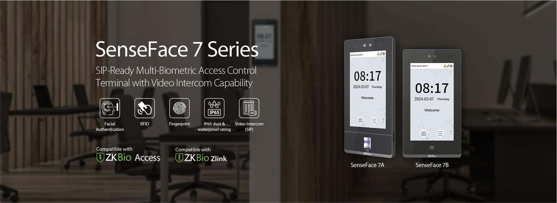 ZKTeco SenseFace 7A, Terminal de Control de Asistencia y Acceso Facial y Biométrico - 3