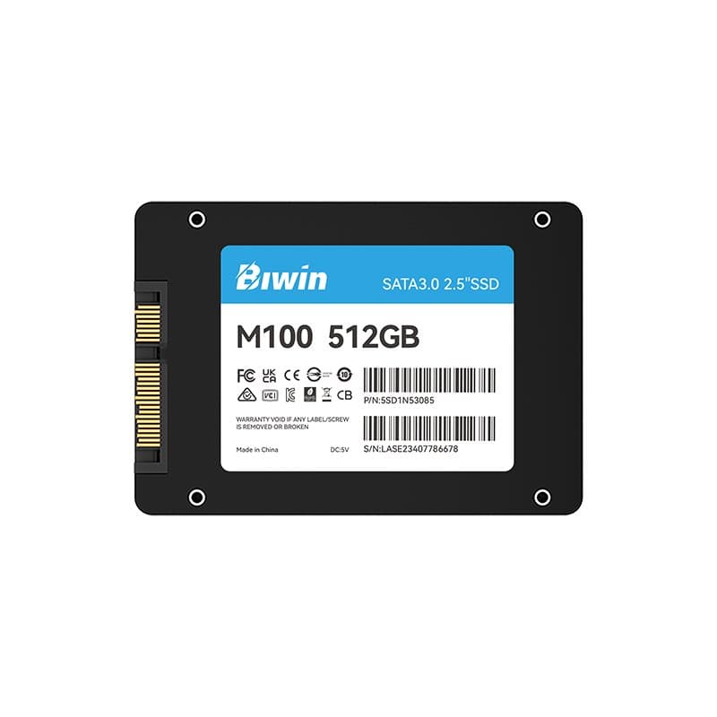 Unidad en estado solido Biwin M100, 512GB, SATA 6Gb/s, 2.5" - 1