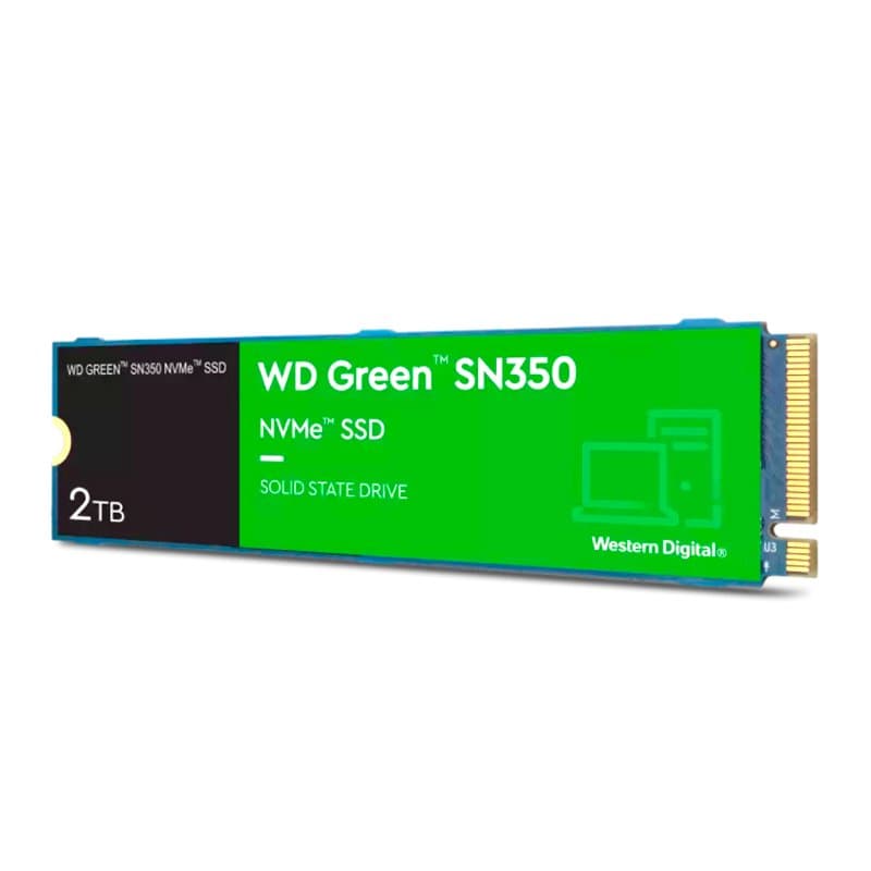 Unidad en estado solido Western Digital Green SN350 NVMe 2TB M.2 2280, PCIe Gen3 x4 - 1
