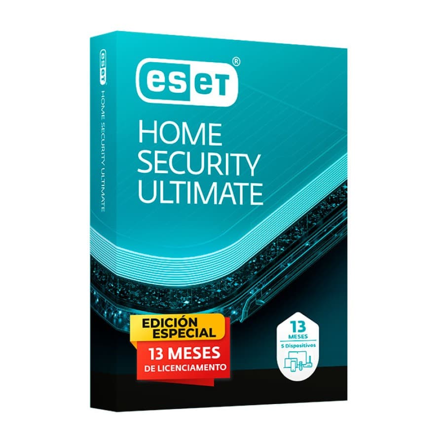 Software Eset Home Security Ultimate para 5 PCs, Edicion Especial (Licencia de 13 meses) - 1