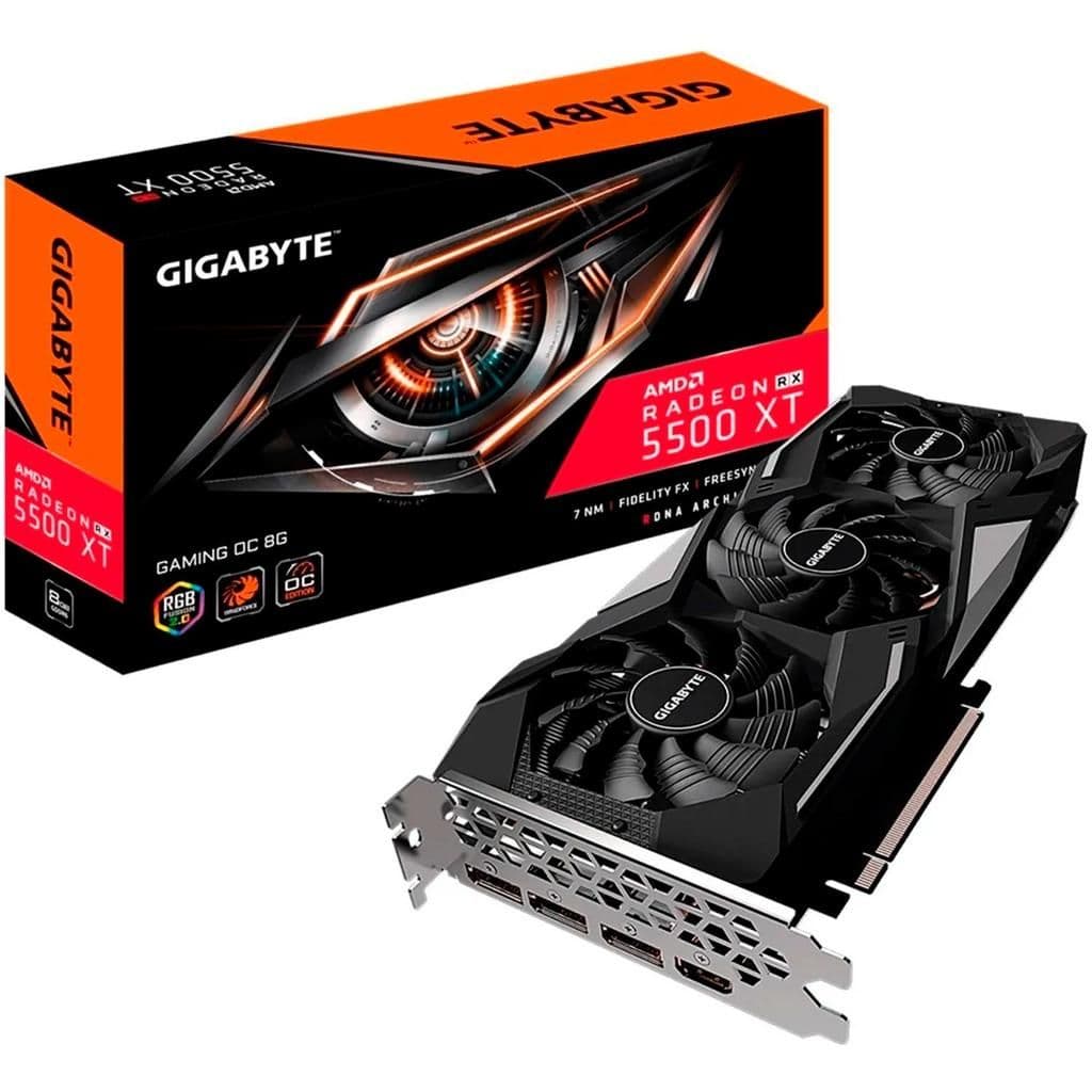 Tarjeta de video Gigabyte Radeon RX 5500 XT, 8GB GDDR6, 128-bits, PCI-e 4.0. - 1