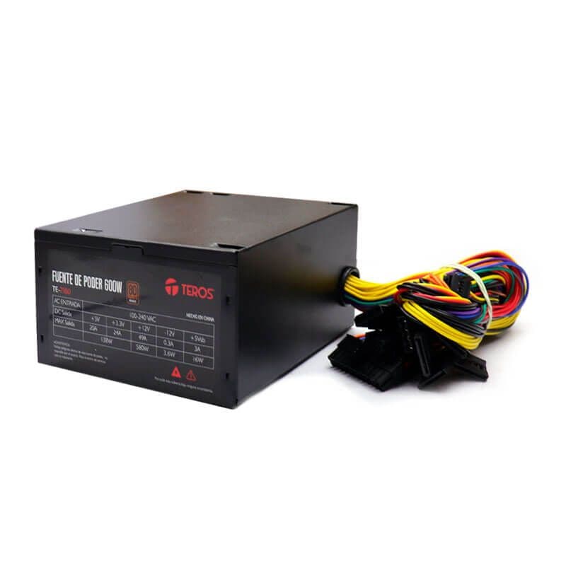 Fuente de alimentación Teros, 600W, ATX, 220V - 1