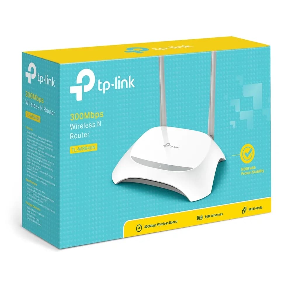 Tl-wr840n tp-link router wi-fi 4 / n300 single band - 1
