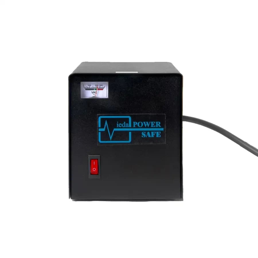 Estabilizador Monofásico ELISE IEDA Power Safe – 3kW (2.40kW real), 230V AC, Regulación ±4.5%, 6 Tomas Nema 5-15R, Voltímetro, Filtro de Picos - 1