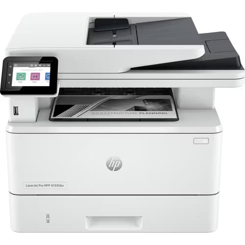 Impresora Láser Multifunción HP LaserJet Pro 4103fdw Inalámbrico - Monocromo - Copiadora/Fax/Impresora/Escáner - 1
