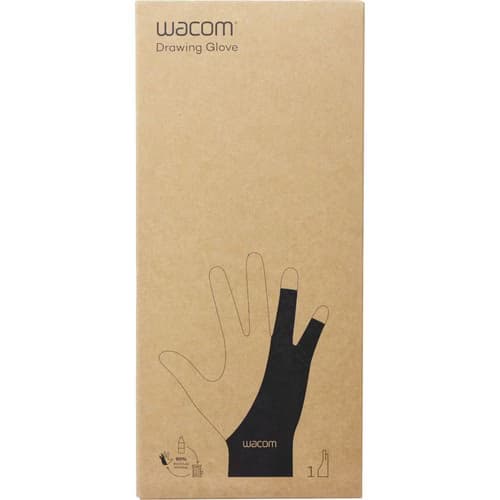 Guantes de dibujo Wacom - Spandex, Poliéster - Negro - Respirable, Estirable, duradero, Cómodo, Libre de Manchas - Para Aparato pantalla táctil, Dibujo, Tablet PC - 2