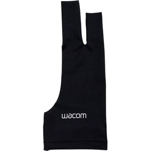 Guantes de dibujo Wacom - Spandex, Poliéster - Negro - Respirable, Estirable, duradero, Cómodo, Libre de Manchas - Para Aparato pantalla táctil, Dibujo, Tablet PC - 1