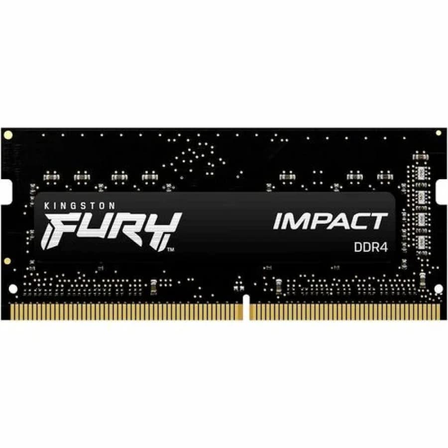 Módulo RAM Kingston FURY Impact para Portátil - 16GB (1 x 16GB) - DDR4-3200/PC4-25600 DDR4 SDRAM - 3200MHz - CL20 - 1.20V - 260-pin - SODIMM - 1