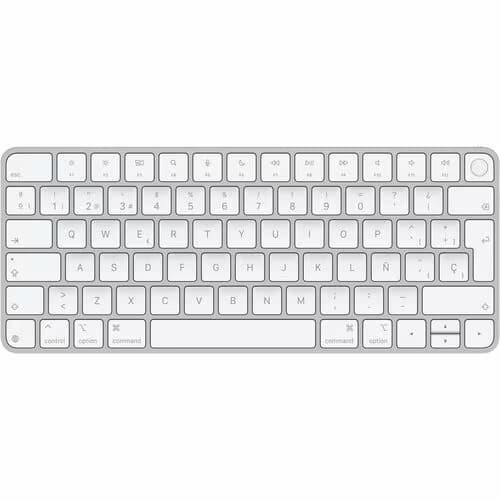 Apple Magic Teclado - Con cable/Inalámbrico Conectividad - USB Tipo C Interfaz - Español - Blanco - Bluetooth - Multimedia Tecla(s) de acceso rápido - macOS 15.1 - MacBook Air - 1