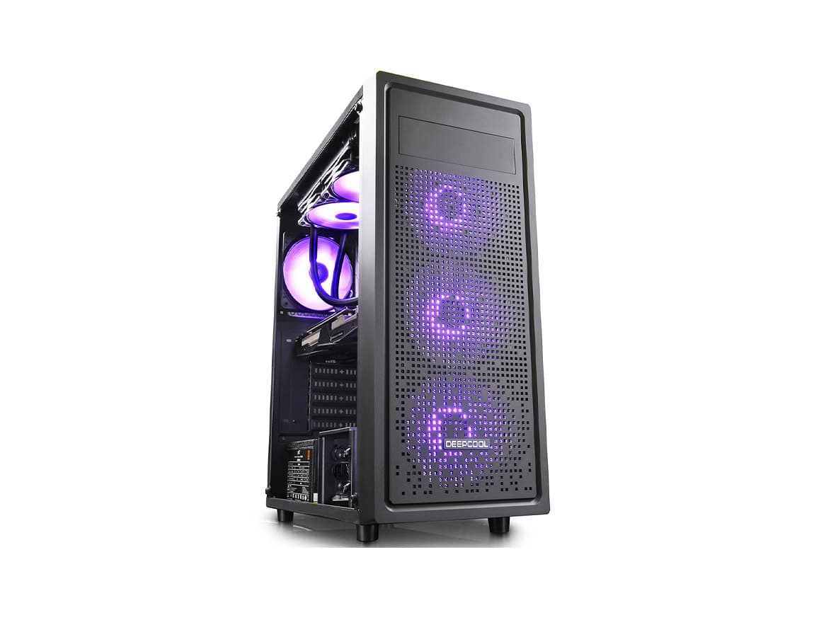 CASE DEEP COOL E-SHIELD, PANEL VIDRIO, S/FUENTE, MICRO ATX, ATX, USB 2.0, USB 3.0, Audio HD - 1