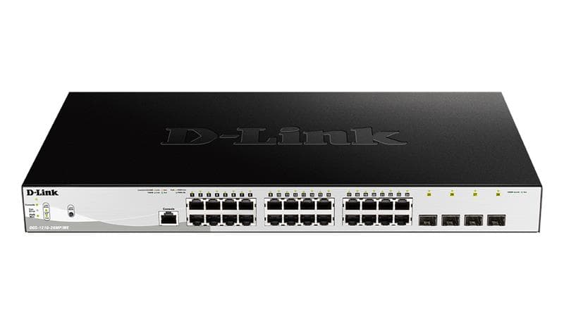 Switch web smart DGS-1210-28 24 puertos RJ45 LAN GbE, 4 puertos SFP - 1