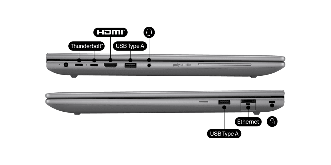 Laptop WS HP ZBook X G1i, 16" WUXGA IPS, Core Ultra 9 285H hasta 5.4GHz, 32GB DDR5-5600 - 3