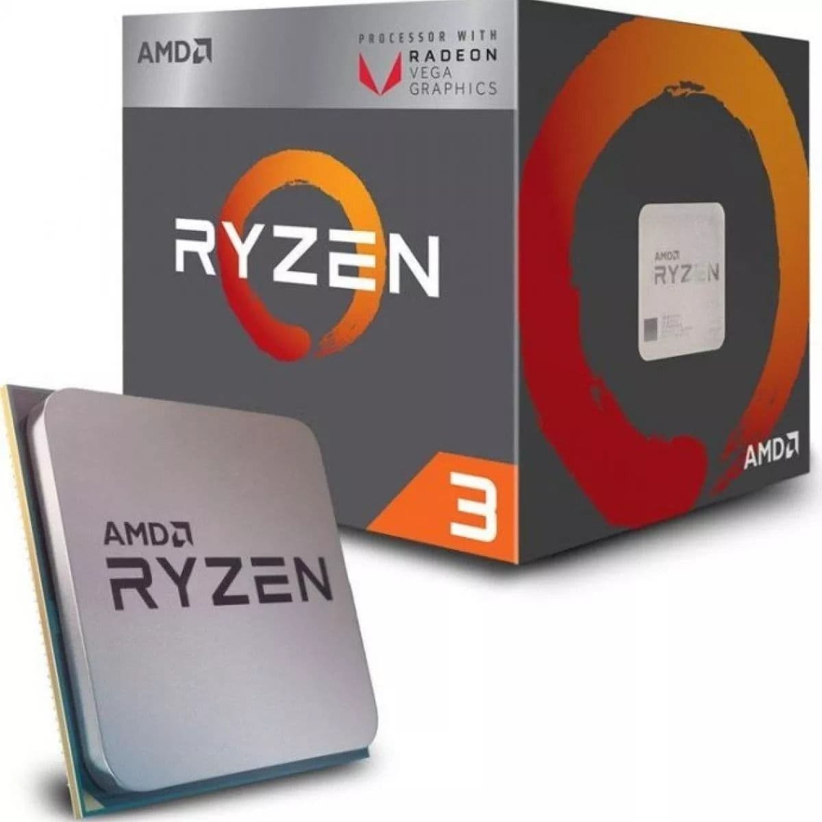 Procesador AMD Ryzen 3 2200G, 3.50GHz, 4MB L3, 4 Core, AM4, 14nm, 65 W - 1
