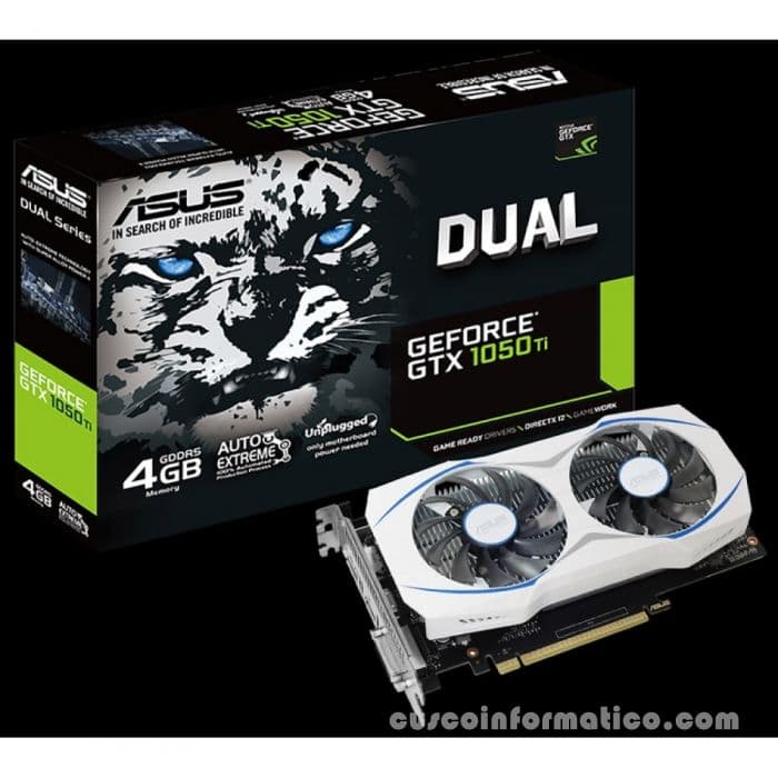 Tarjeta de video ASUS NVIDIA GeForce GTX 1050 TI, 4GB GDDR5 128-bit - 3