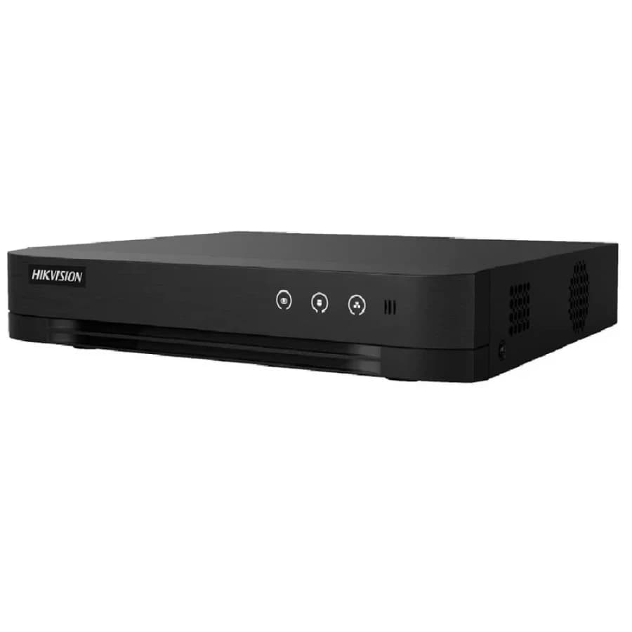 DVR Hikvision iDS-7216HQHI-M2/XT – 16 Canales, Reconocimiento Facial, IA Humano/Vehículo, 4K HDMI, 2 SATA (12TB c/u) - 1