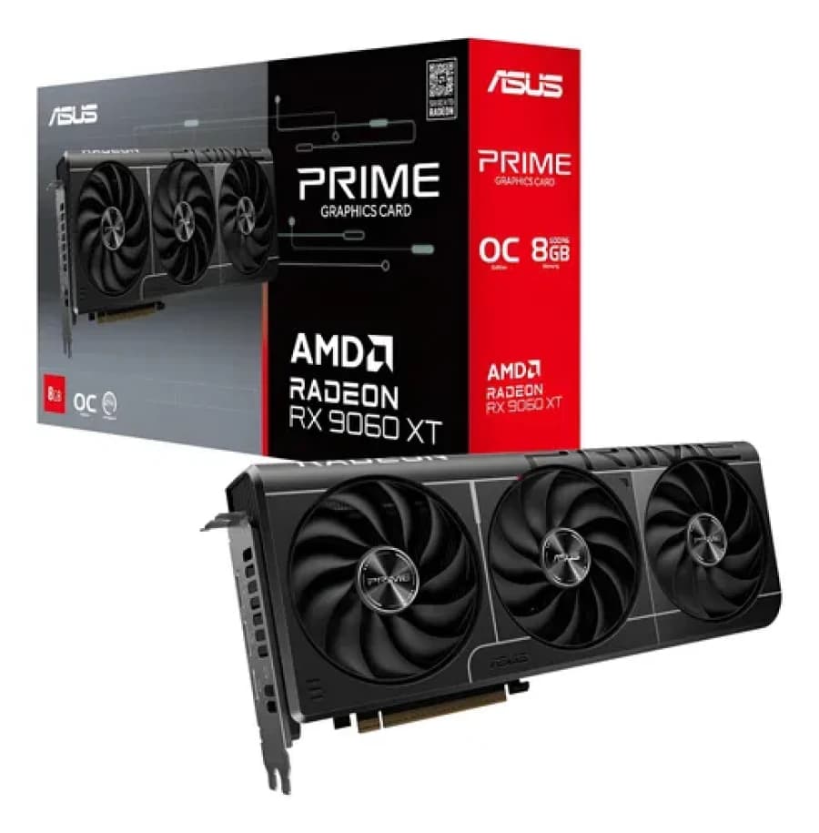 Tarjeta de video ASUS PRIME-RX9060XT-O8G, 8 GB GDDR6, PCI-E 5.0 - 2
