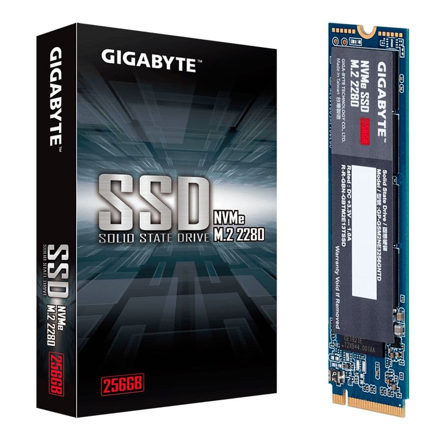 Unidad de estado solido M.2 NVMe Gigabyte de 256GB, velocidades de lectura a 1700MB/s, escritura a 1100MB/s - 1