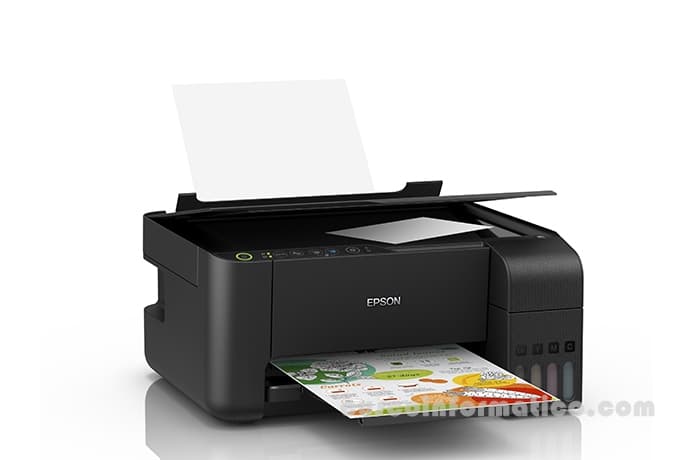 Multifuncional de tinta Epson EcoTank L3150, imprime/escanea/copia, Wi-Fi / USB - 3