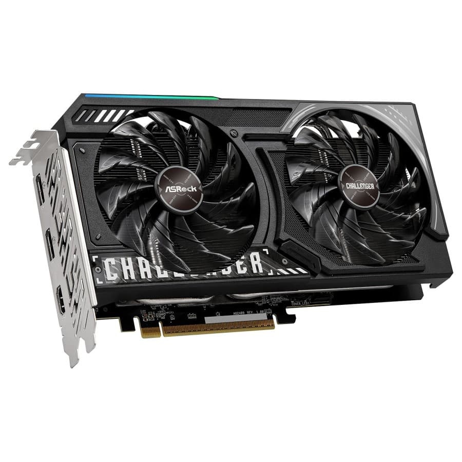 Tarjeta de video ASROCK AMD Radeon RX 9060 XT Challenger 16GB OC, 16 GB GDDR6, PCI-E 5.0 - 1