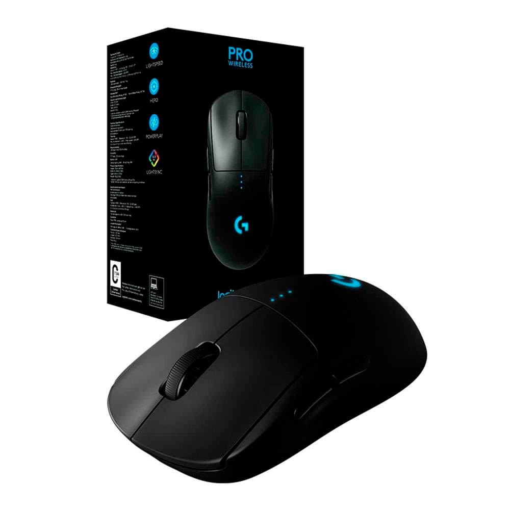 MOUSE LOGITECH G PRO LIGTHSPEED WIRELESS HERO 25K RGB BLACK - 2