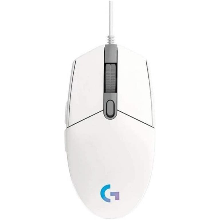 MOUSE LOGITECH G203 LIGHTSYNC OPTICAL 8000 DPI RGB WHITE - 1