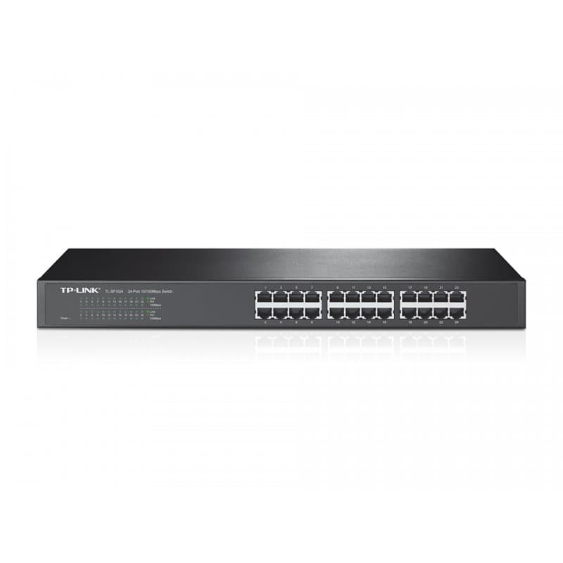 Switch Básico TP-Link TL-SF1024, 24 RJ-45 10/100 Mbps, 100V - 240VAC. - 1