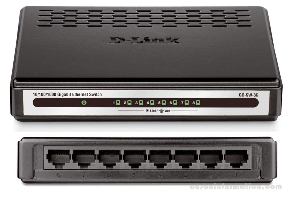 Switch D-Link DES-1008A 8 Puertos - 1