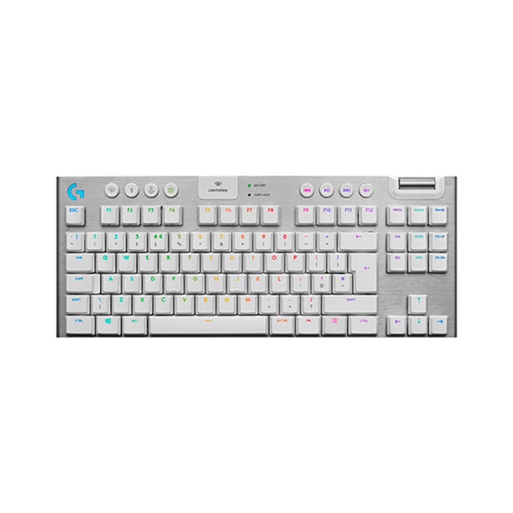 TECLADO LOGITECH G915 TKL LIGHTSPEED RGB LIGHTSYNC MECHANICAL WHITE - 1