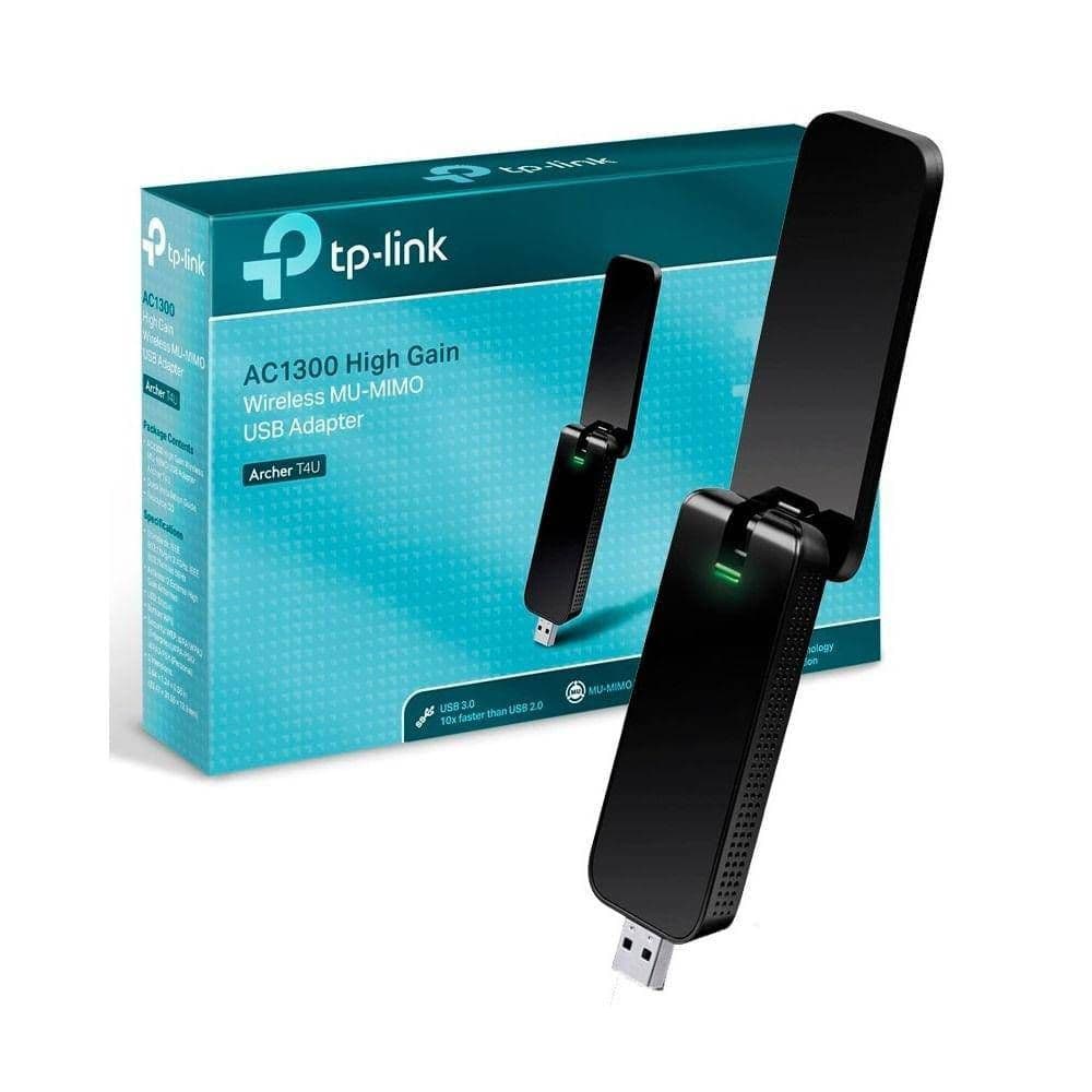 Adaptador USB Inalámbrico TP-Link Archer T4U, N, 1200Mbps, 2.4/5.0 GHz, 802.11 ac, USB 3.0 - 1