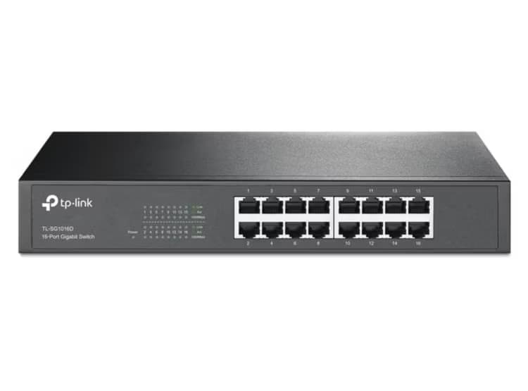 SWITCH TP-LINK 16P GIGABIT. CASE RACKEABLE 13" 1U - 1