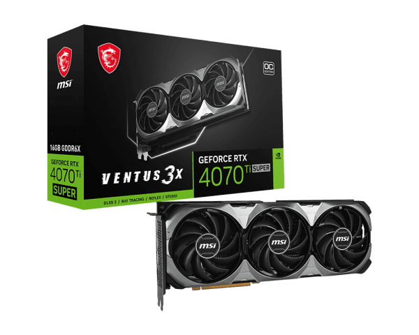 Tarjeta de Video MSI RTX 4070 Ti SUPER 16G VENTUS 3X OC - 1