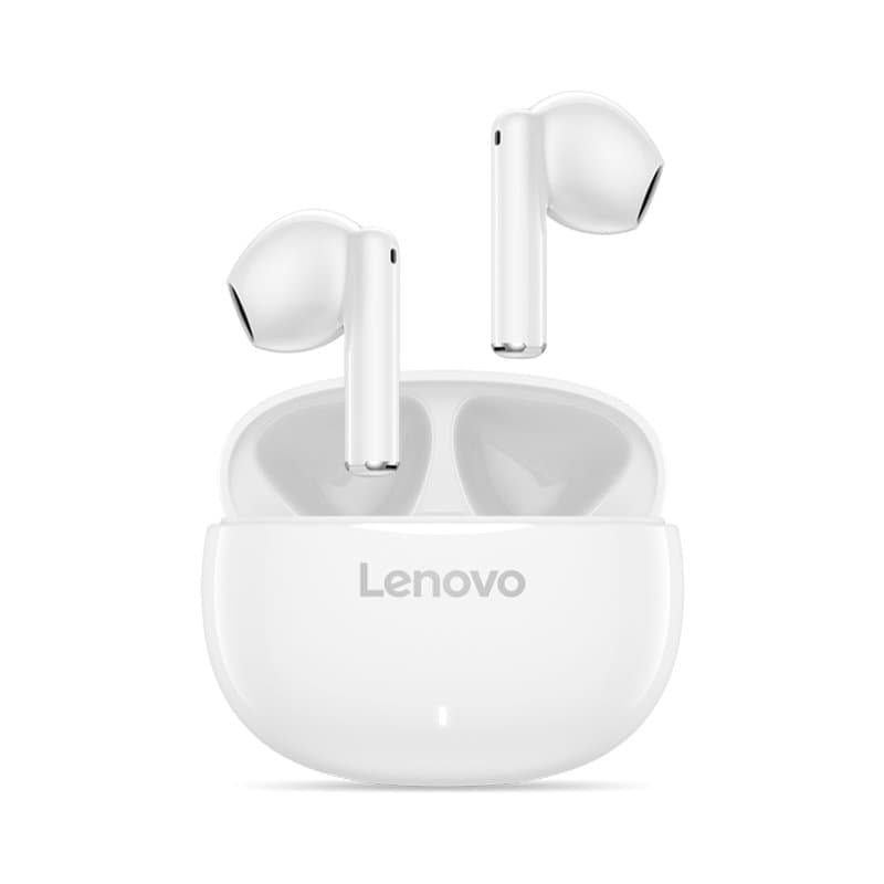 Auriculares estéreo inalámbricos con microfono Lenovo E310 independientes, color blanco - 1