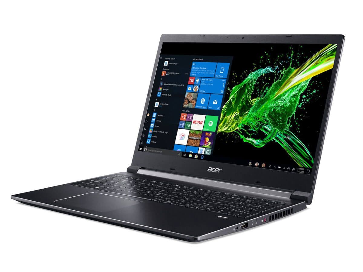 Notebook Acer Aspire 7 A715-72G, Pantalla 15.6", Intel Core i5-8300H, 16GB DDR4, 2TB SATA, Video 4GB GTX1050 - 1