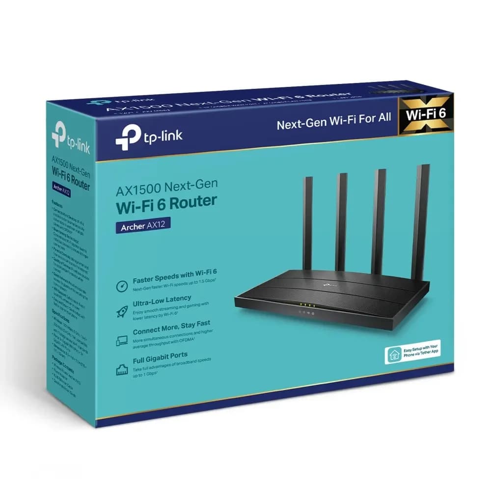 Router Archer ax12 tp-link wi-fi 6 ax1500 dual band - 2
