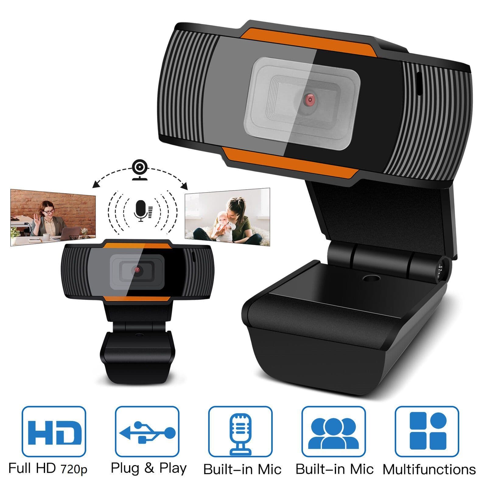 Cámara Web Webcam Hd 720p Usb Micrófono Streaming Zoom Teams - 3