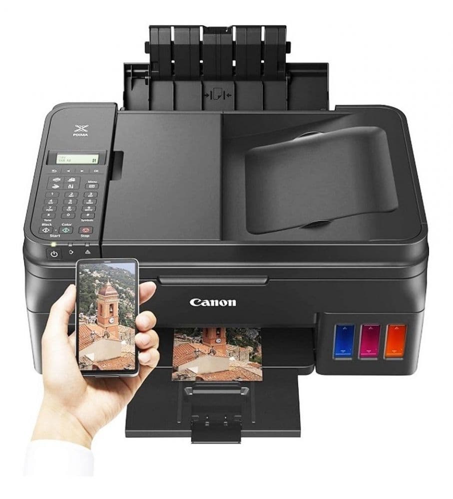 Impresora Multifuncional Canon G4111, doble bandeja, Wifi, Fax - 3