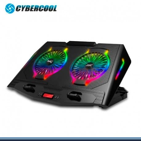Cooler Cybercool gaming HA-N10 RGB lighting 2 ventiladores - 1