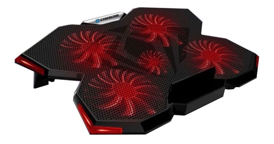 Cooler Gamer Cybercool HA-K3 para laptop 05 ventiladores - 1