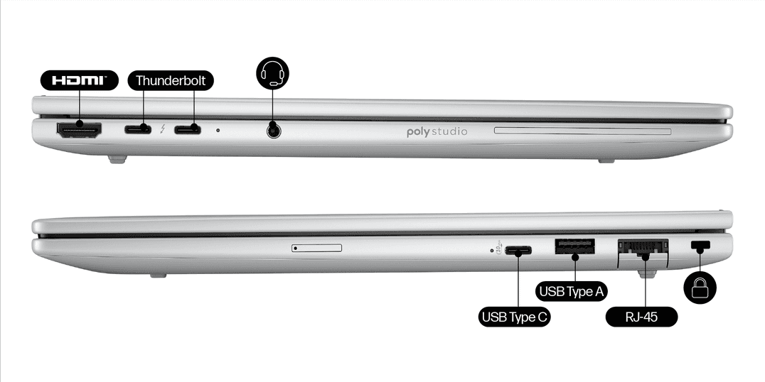 Laptop HP EliteBook 8 G1i 14" WUXGA UWVA, Core Ultra 7 255U 2/5.2GHz, 16GB DDR5, 1TB SSD M.2 - 4