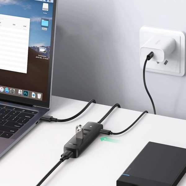 UGREEN ADAPTADOR HUB 4en1 USB - 4x USB Tipo A 3.0 - 2