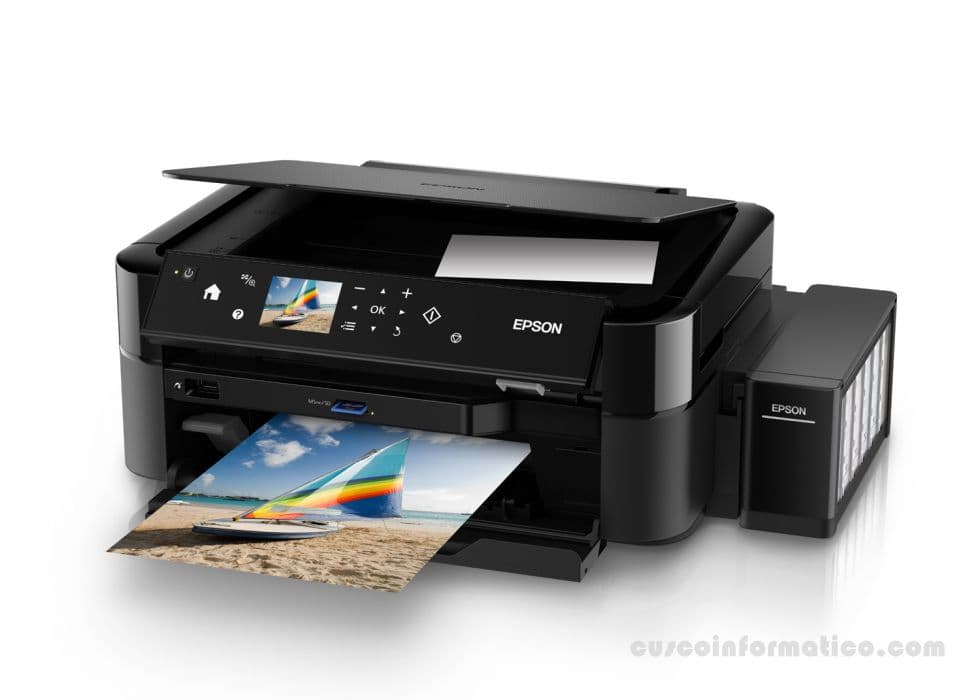 Epson Multifuncional fotográfica de alta calidad L850, Imprime, escanea y copia sobre CD/DVD - 1
