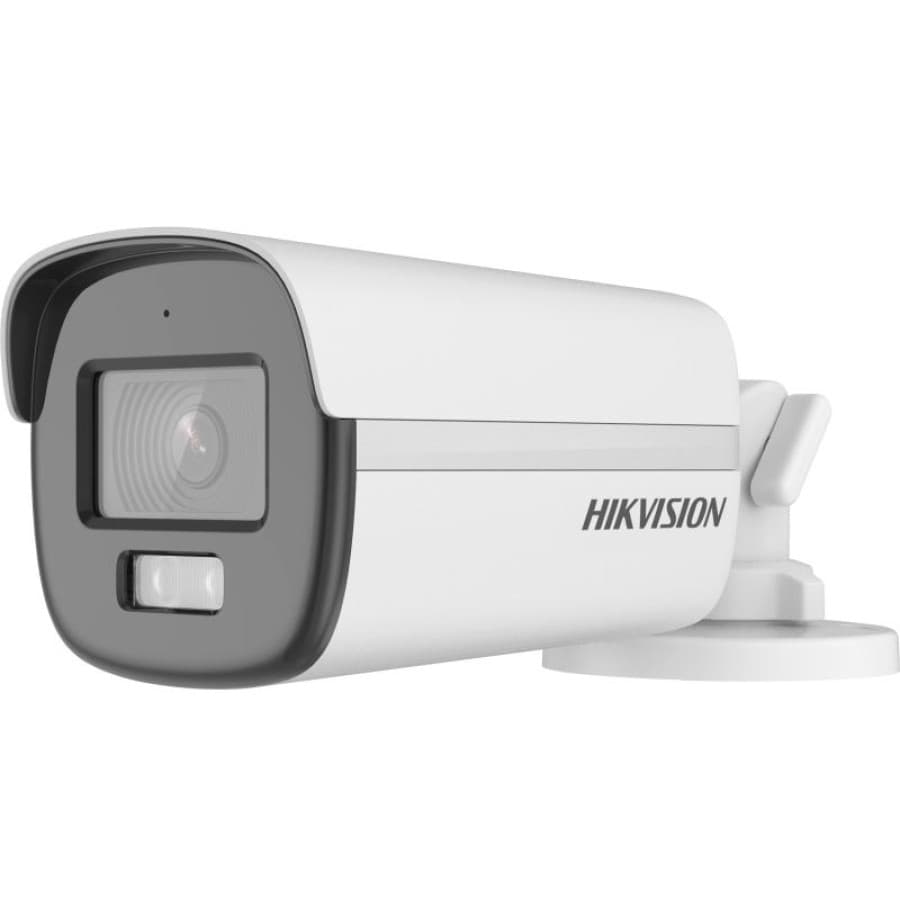 Cámara Hikvision DS-2CE12DF0T-LFS – 2MP, Lente Fijo 2.8/3.6mm, IR + Luz Blanca 40m, IP67, Compatible TVI/AHD/CVI/CVBS - 1